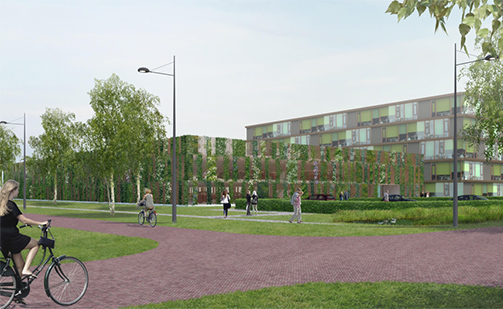 Ontwerp groene parkeergarage Universiteit Wageningen gepresenteerd